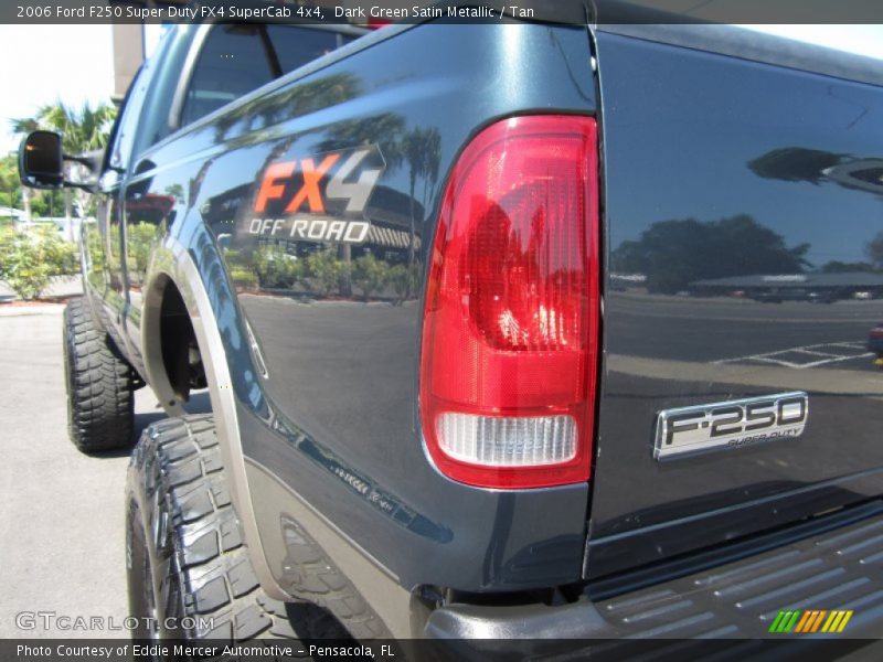 Dark Green Satin Metallic / Tan 2006 Ford F250 Super Duty FX4 SuperCab 4x4