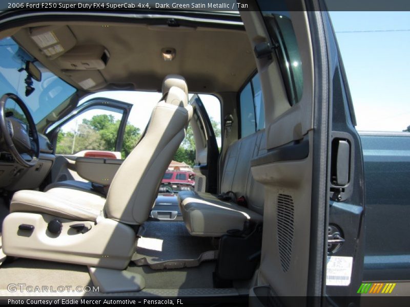 Dark Green Satin Metallic / Tan 2006 Ford F250 Super Duty FX4 SuperCab 4x4