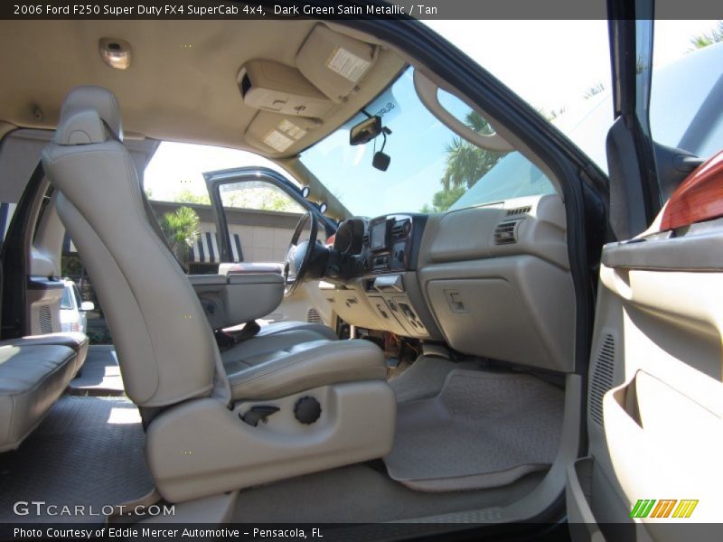 Dark Green Satin Metallic / Tan 2006 Ford F250 Super Duty FX4 SuperCab 4x4