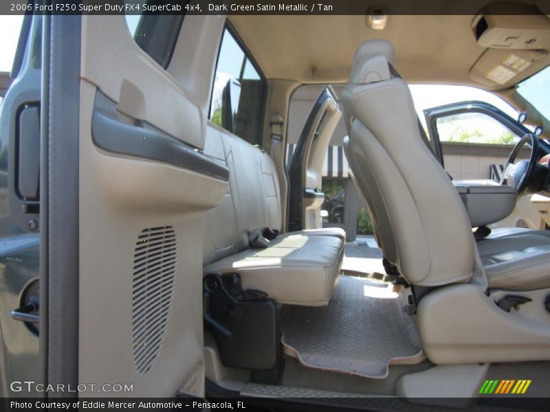 Dark Green Satin Metallic / Tan 2006 Ford F250 Super Duty FX4 SuperCab 4x4