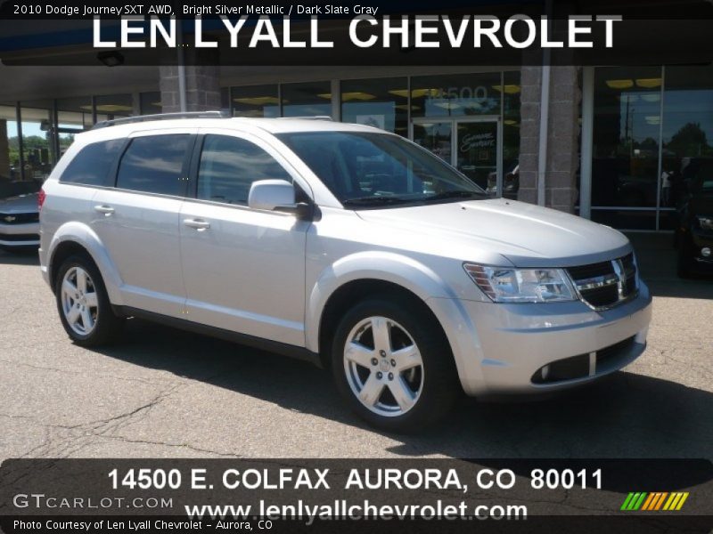 Bright Silver Metallic / Dark Slate Gray 2010 Dodge Journey SXT AWD