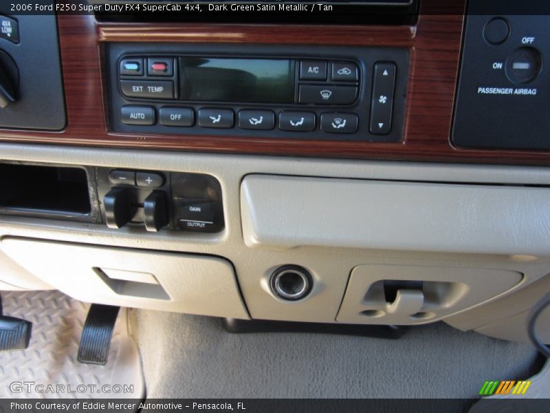 Dark Green Satin Metallic / Tan 2006 Ford F250 Super Duty FX4 SuperCab 4x4