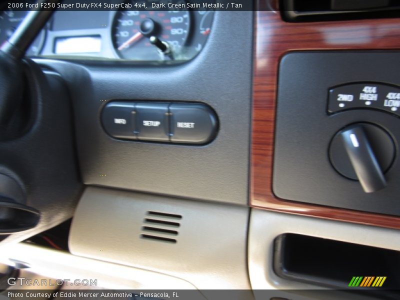 Dark Green Satin Metallic / Tan 2006 Ford F250 Super Duty FX4 SuperCab 4x4