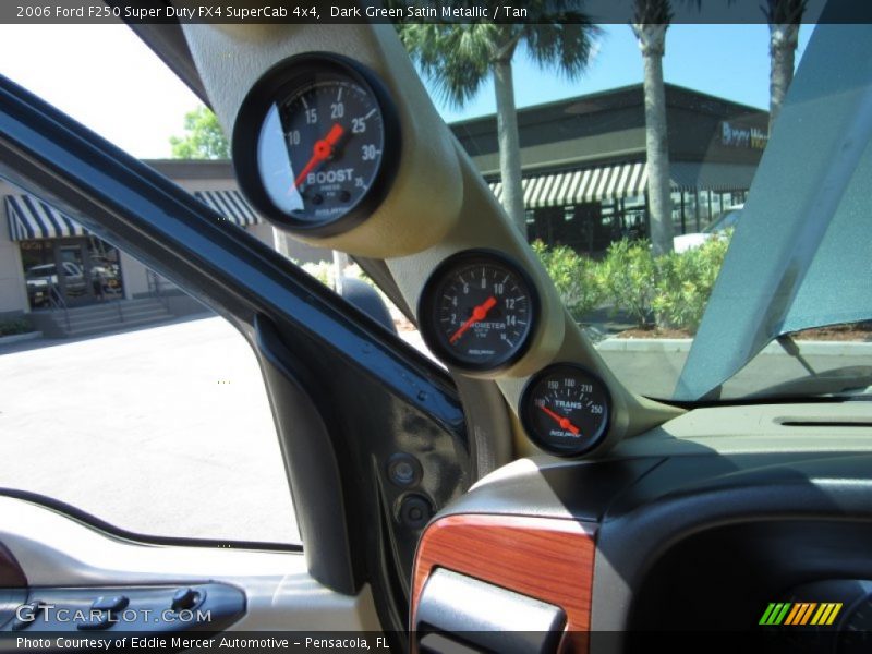 Dark Green Satin Metallic / Tan 2006 Ford F250 Super Duty FX4 SuperCab 4x4