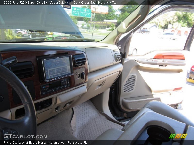 Dark Green Satin Metallic / Tan 2006 Ford F250 Super Duty FX4 SuperCab 4x4