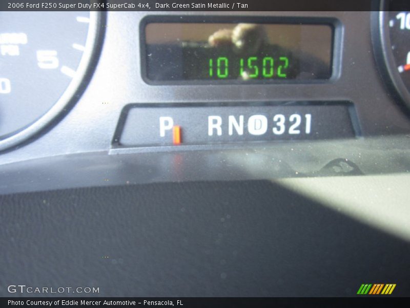Dark Green Satin Metallic / Tan 2006 Ford F250 Super Duty FX4 SuperCab 4x4