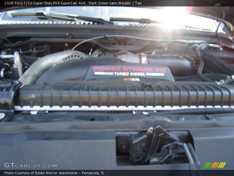 Dark Green Satin Metallic / Tan 2006 Ford F250 Super Duty FX4 SuperCab 4x4