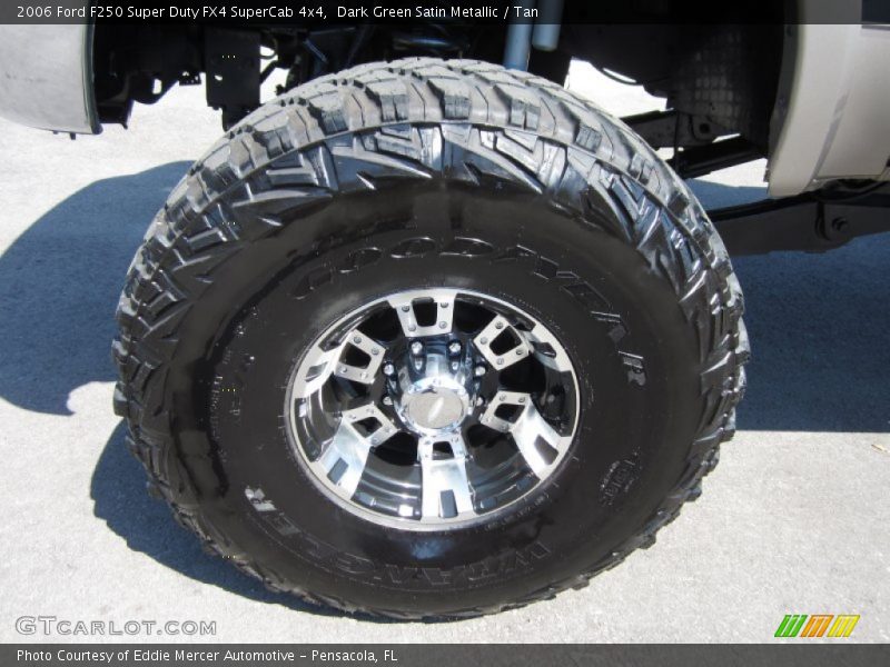 Dark Green Satin Metallic / Tan 2006 Ford F250 Super Duty FX4 SuperCab 4x4