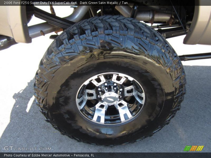 Dark Green Satin Metallic / Tan 2006 Ford F250 Super Duty FX4 SuperCab 4x4