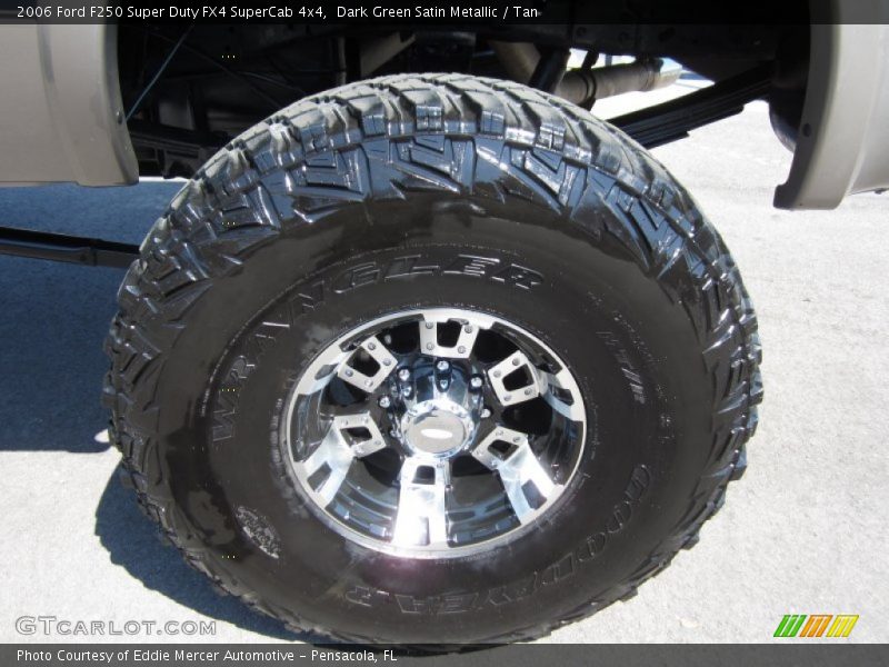 Dark Green Satin Metallic / Tan 2006 Ford F250 Super Duty FX4 SuperCab 4x4