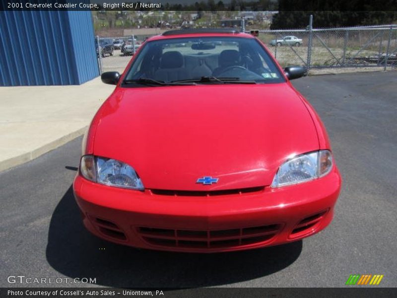 Bright Red / Neutral 2001 Chevrolet Cavalier Coupe