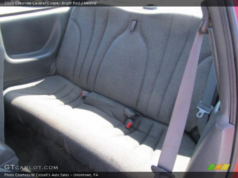 Bright Red / Neutral 2001 Chevrolet Cavalier Coupe