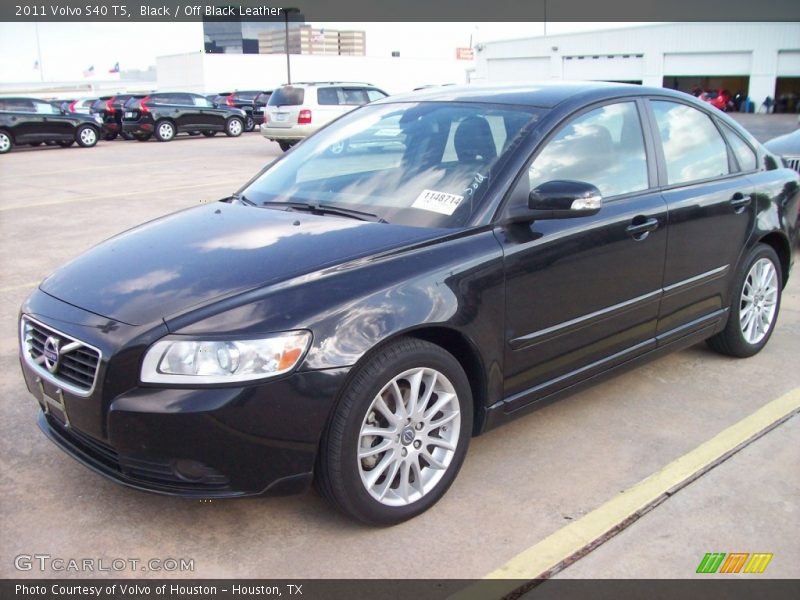Black / Off Black Leather 2011 Volvo S40 T5