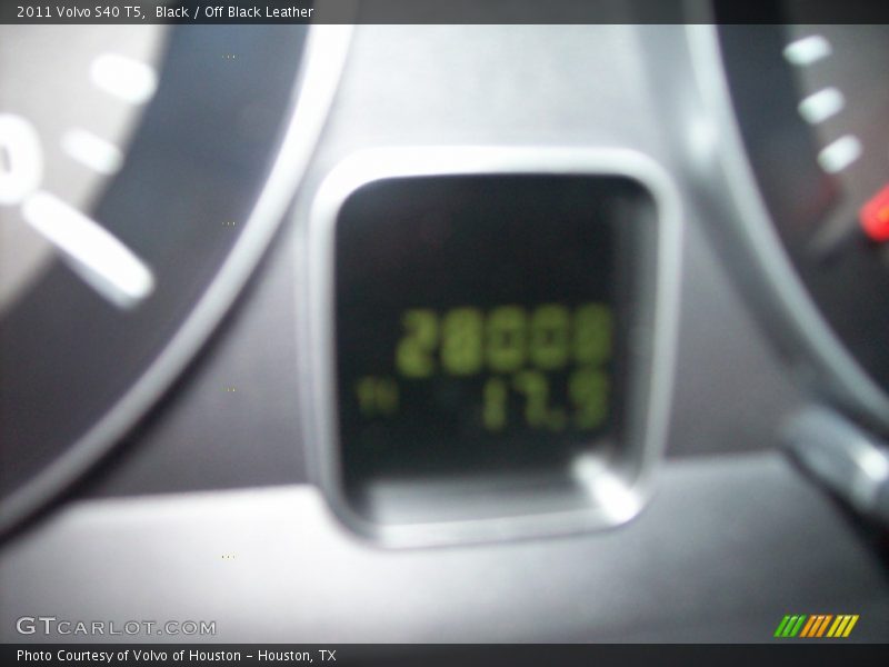 Black / Off Black Leather 2011 Volvo S40 T5