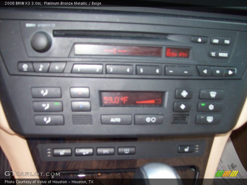 Platinum Bronze Metallic / Beige 2008 BMW X3 3.0si