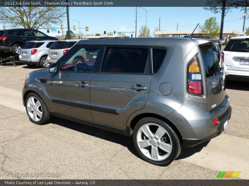 Titanium Gray / Red/Black Sport Cloth 2011 Kia Soul Sport