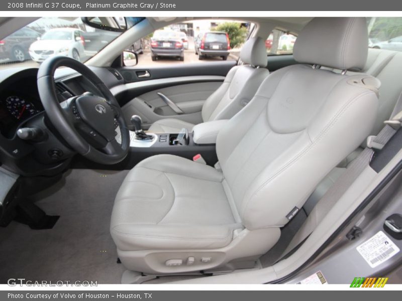 Platinum Graphite Gray / Stone 2008 Infiniti G 37 Coupe