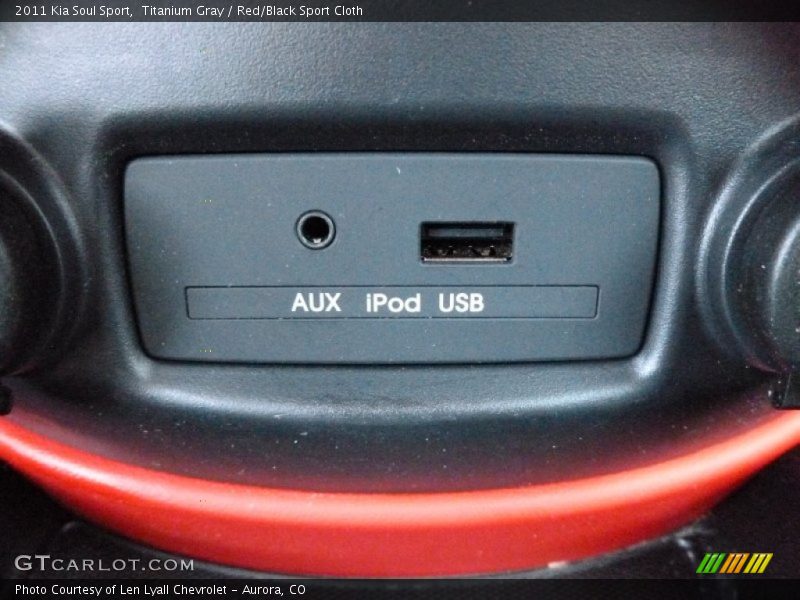 Titanium Gray / Red/Black Sport Cloth 2011 Kia Soul Sport