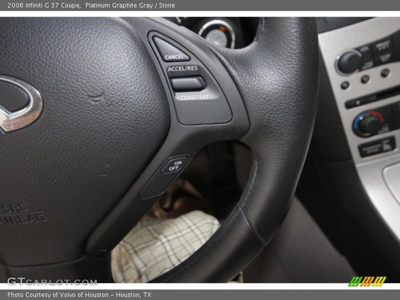 Platinum Graphite Gray / Stone 2008 Infiniti G 37 Coupe
