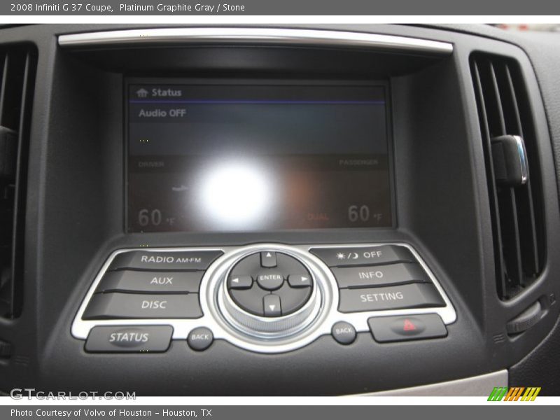 Platinum Graphite Gray / Stone 2008 Infiniti G 37 Coupe