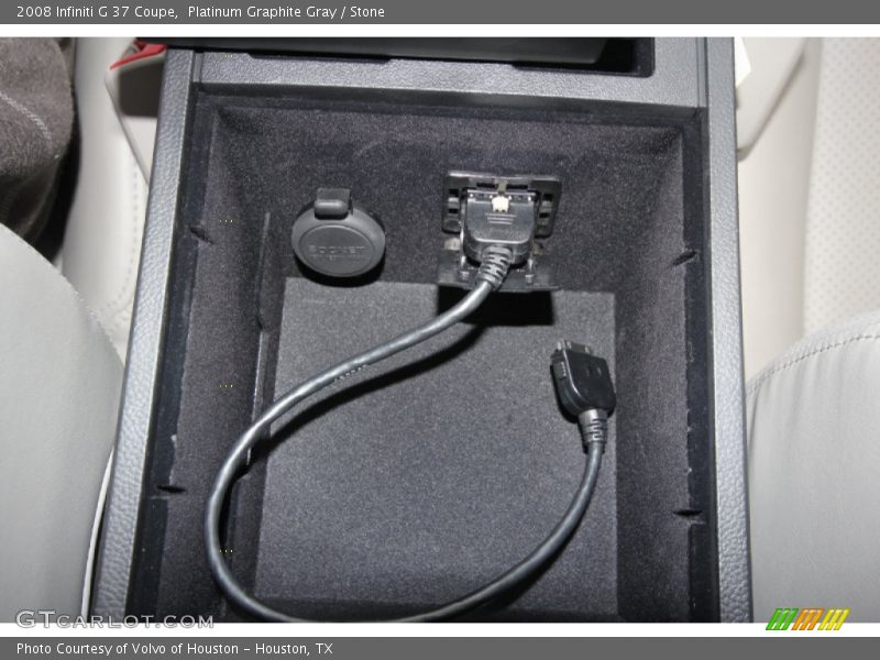 Platinum Graphite Gray / Stone 2008 Infiniti G 37 Coupe