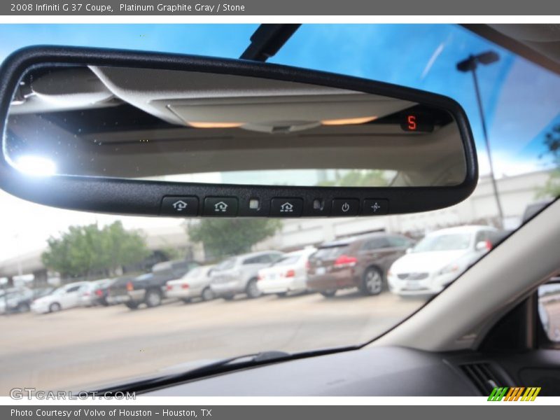 Platinum Graphite Gray / Stone 2008 Infiniti G 37 Coupe