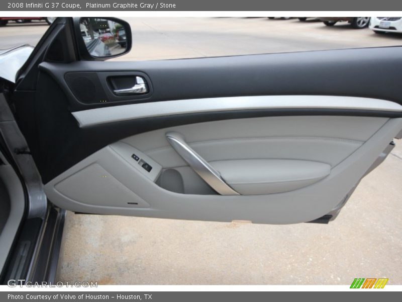 Platinum Graphite Gray / Stone 2008 Infiniti G 37 Coupe