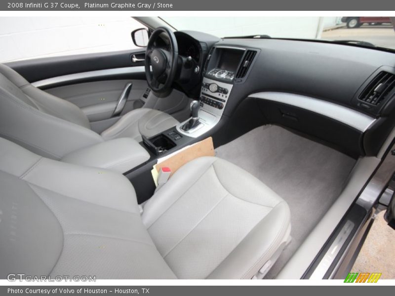 Platinum Graphite Gray / Stone 2008 Infiniti G 37 Coupe
