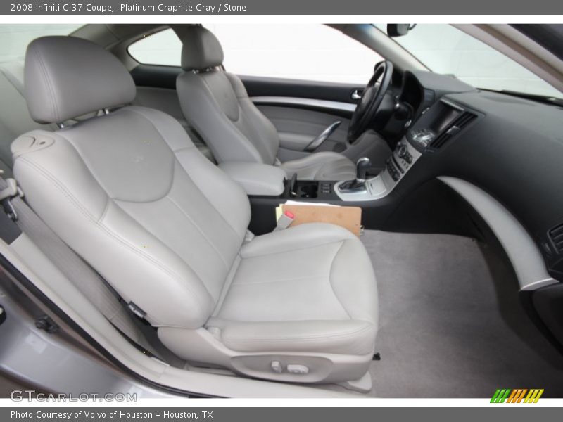 Platinum Graphite Gray / Stone 2008 Infiniti G 37 Coupe
