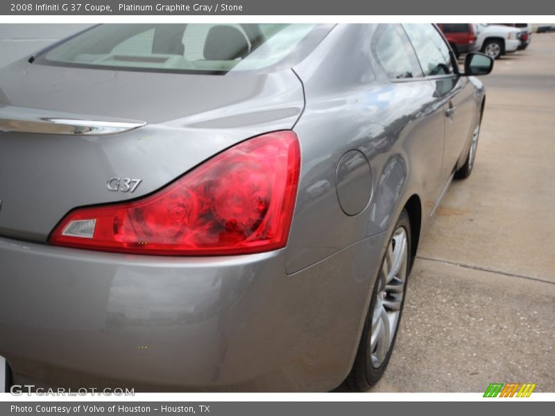 Platinum Graphite Gray / Stone 2008 Infiniti G 37 Coupe