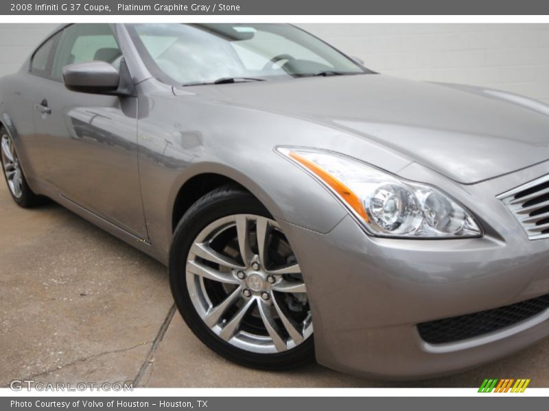 Platinum Graphite Gray / Stone 2008 Infiniti G 37 Coupe