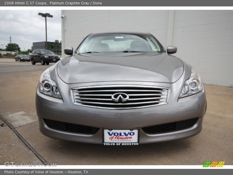 Platinum Graphite Gray / Stone 2008 Infiniti G 37 Coupe