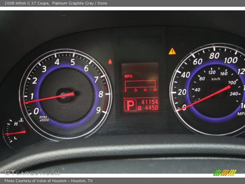 Platinum Graphite Gray / Stone 2008 Infiniti G 37 Coupe