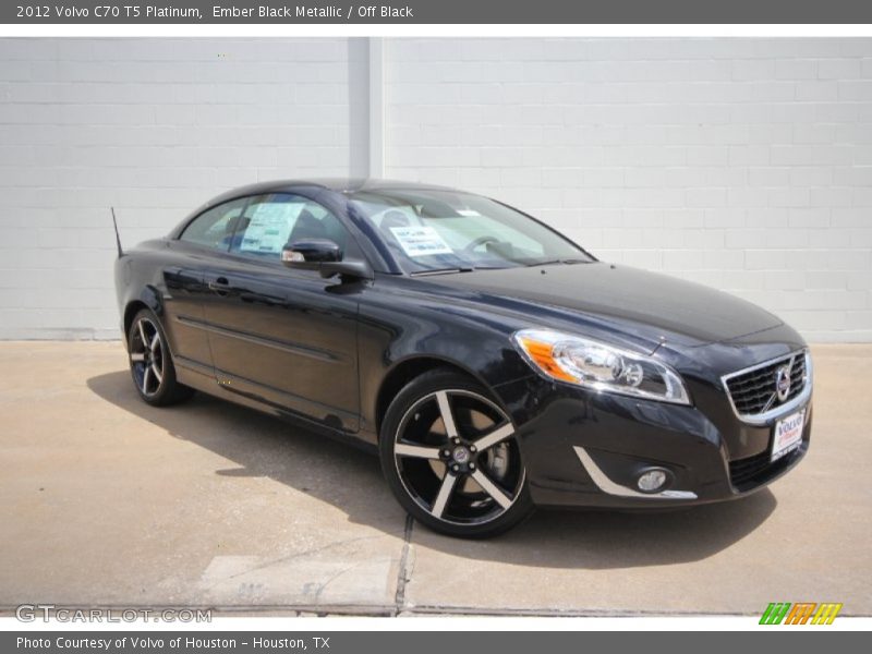Ember Black Metallic / Off Black 2012 Volvo C70 T5 Platinum