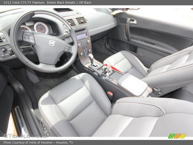 Ember Black Metallic / Off Black 2012 Volvo C70 T5 Platinum