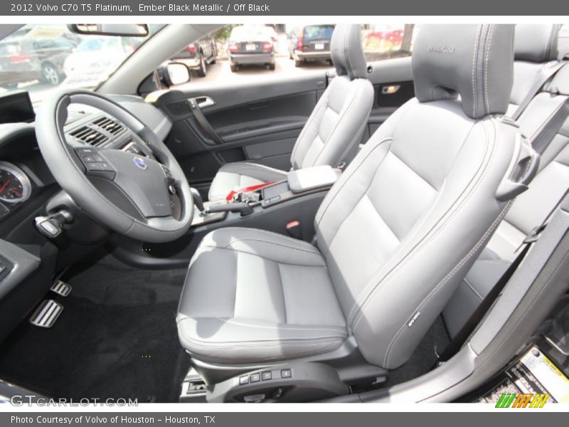 Ember Black Metallic / Off Black 2012 Volvo C70 T5 Platinum
