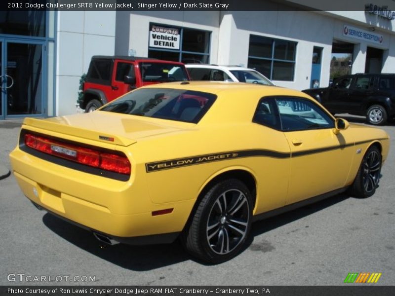 Stinger Yellow / Dark Slate Gray 2012 Dodge Challenger SRT8 Yellow Jacket
