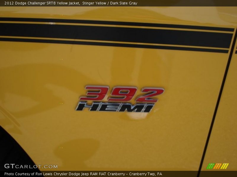 Stinger Yellow / Dark Slate Gray 2012 Dodge Challenger SRT8 Yellow Jacket