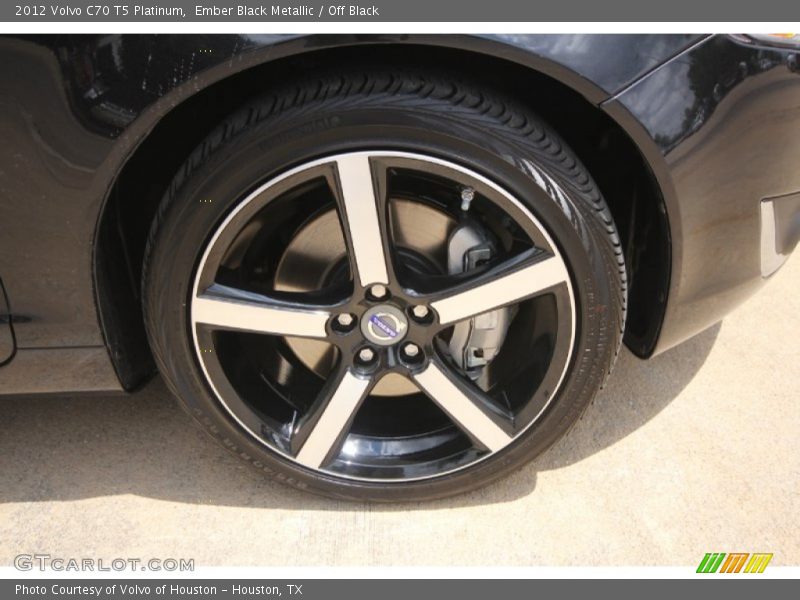 Ember Black Metallic / Off Black 2012 Volvo C70 T5 Platinum