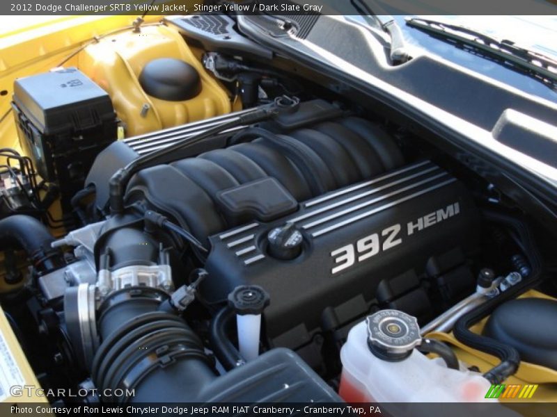 Stinger Yellow / Dark Slate Gray 2012 Dodge Challenger SRT8 Yellow Jacket