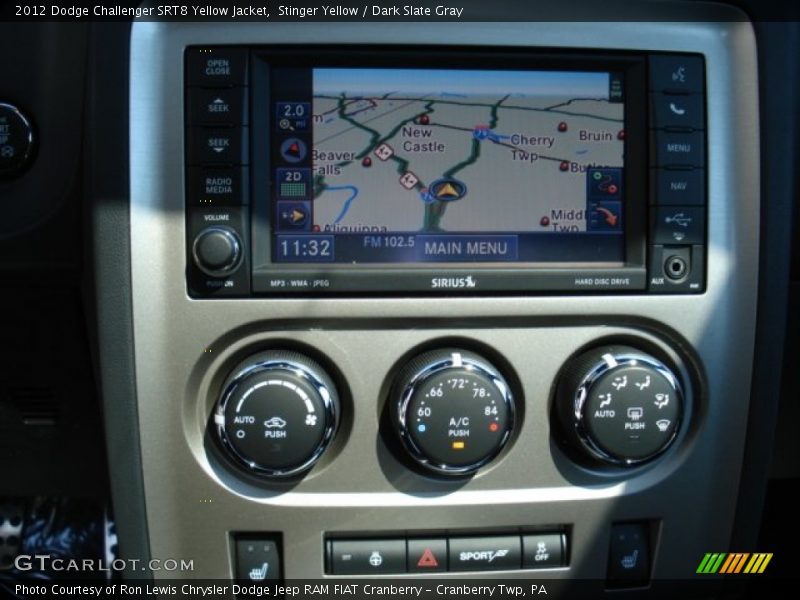 Stinger Yellow / Dark Slate Gray 2012 Dodge Challenger SRT8 Yellow Jacket