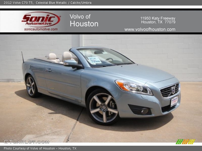 Celestial Blue Metallic / Calcite/Umbra 2012 Volvo C70 T5