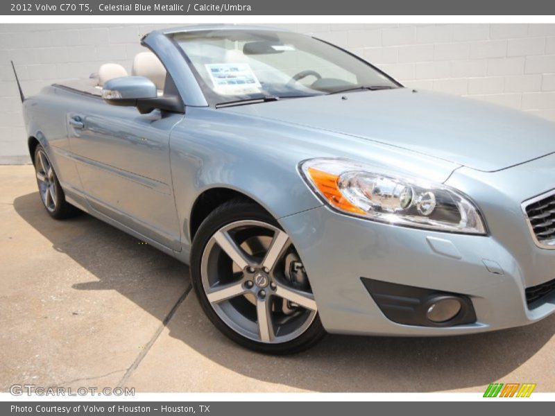 Celestial Blue Metallic / Calcite/Umbra 2012 Volvo C70 T5
