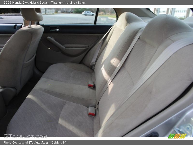 Titanium Metallic / Beige 2003 Honda Civic Hybrid Sedan