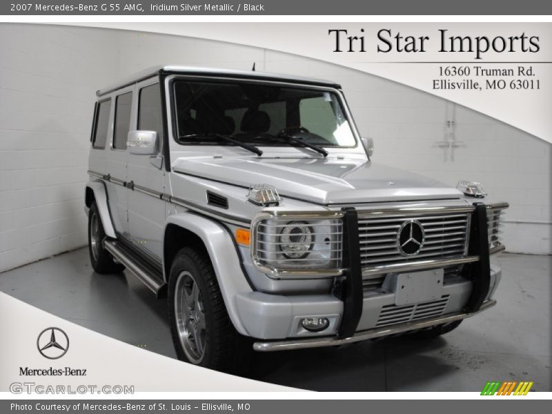 Iridium Silver Metallic / Black 2007 Mercedes-Benz G 55 AMG