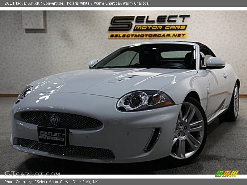 Polaris White / Warm Charcoal/Warm Charcoal 2011 Jaguar XK XKR Convertible