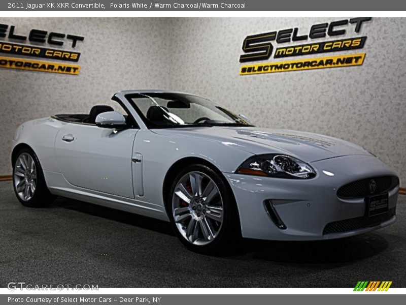 Polaris White / Warm Charcoal/Warm Charcoal 2011 Jaguar XK XKR Convertible