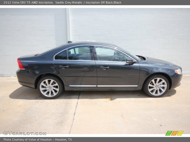 Saville Grey Metallic / Inscription Off Black/Black 2012 Volvo S80 T6 AWD Inscription