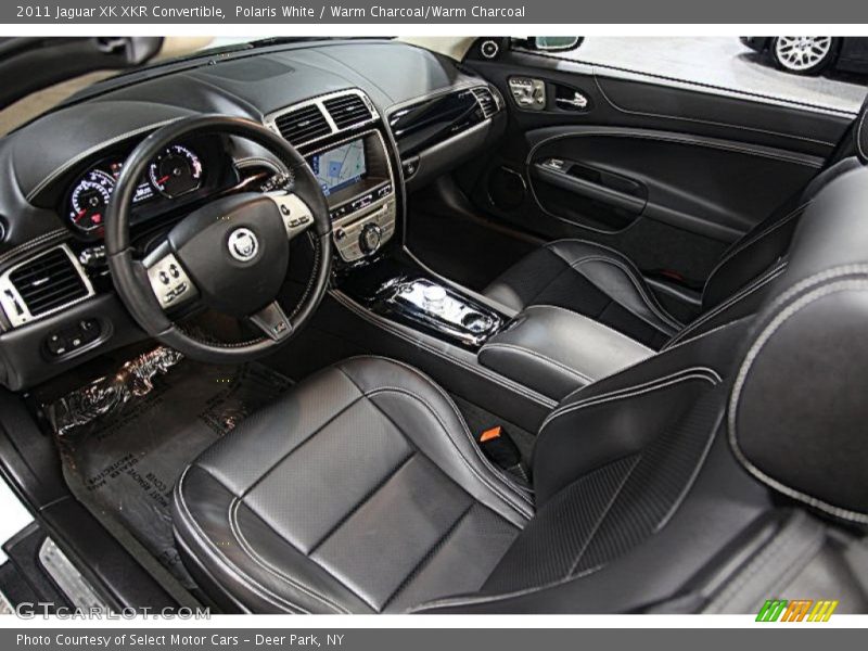 Polaris White / Warm Charcoal/Warm Charcoal 2011 Jaguar XK XKR Convertible