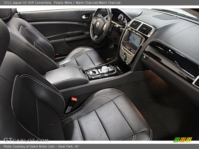 Polaris White / Warm Charcoal/Warm Charcoal 2011 Jaguar XK XKR Convertible
